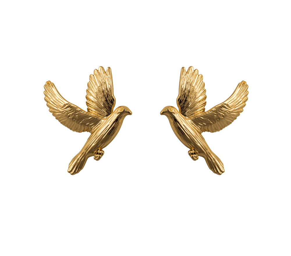 IOAKU Earrings Dove Gold