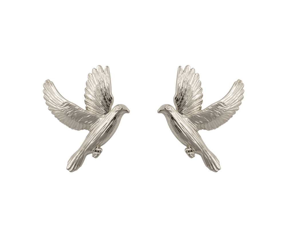 IOAKU Earrings Dove Silver