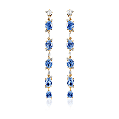 GEISHA EARRINGS-BLUE