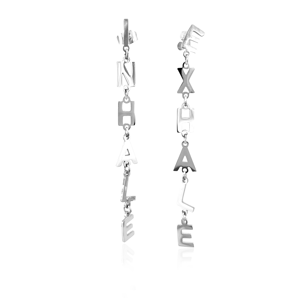 STATEMENT QUOTE EARRINGS - INHALE EXHALE