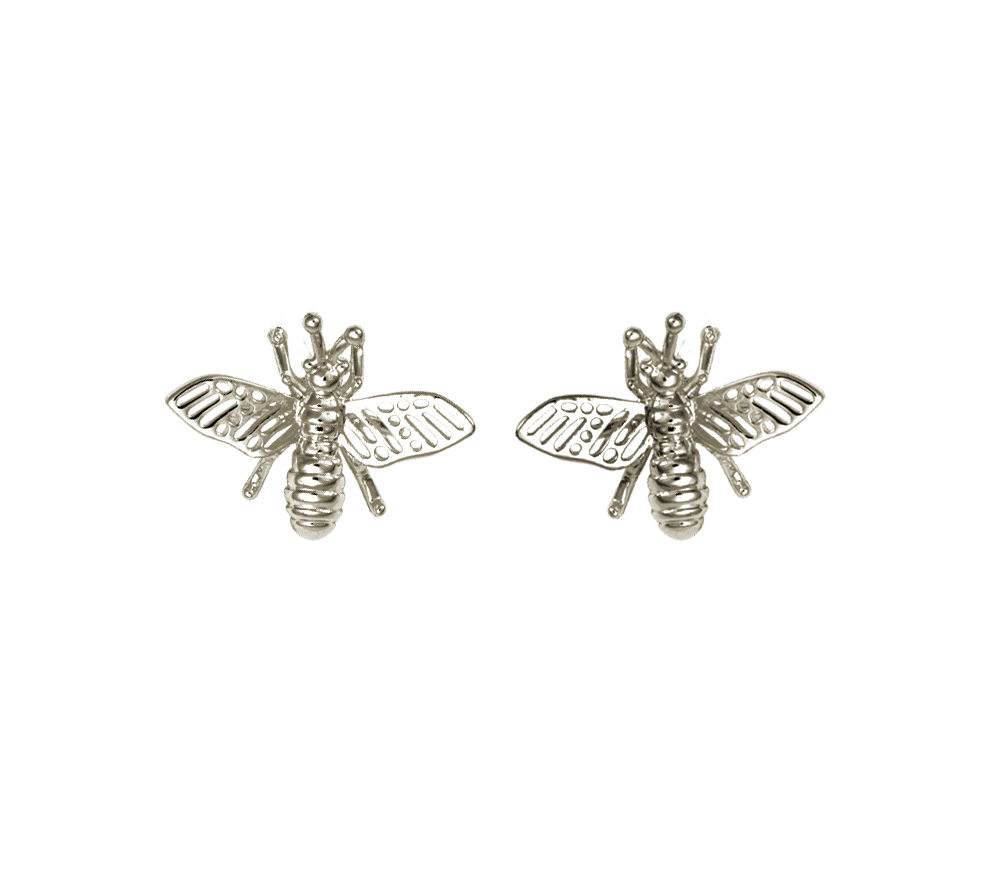 IOAKU Earrings Stud Insect Silver