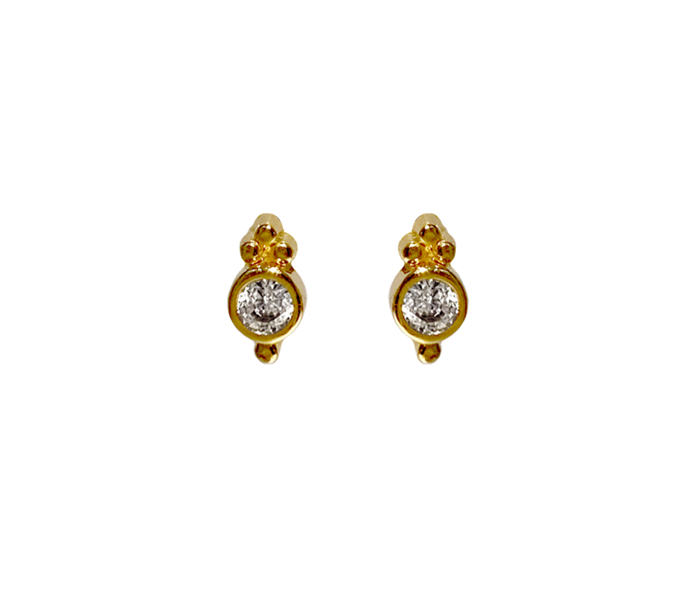 MICRO BERRY CRYSTAL STUD