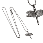 IOAKU Necklace Dragonfly Mini Matte Grey