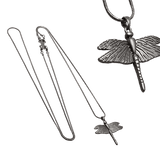 IOAKU Necklace Dragonfly Mini Matte Grey