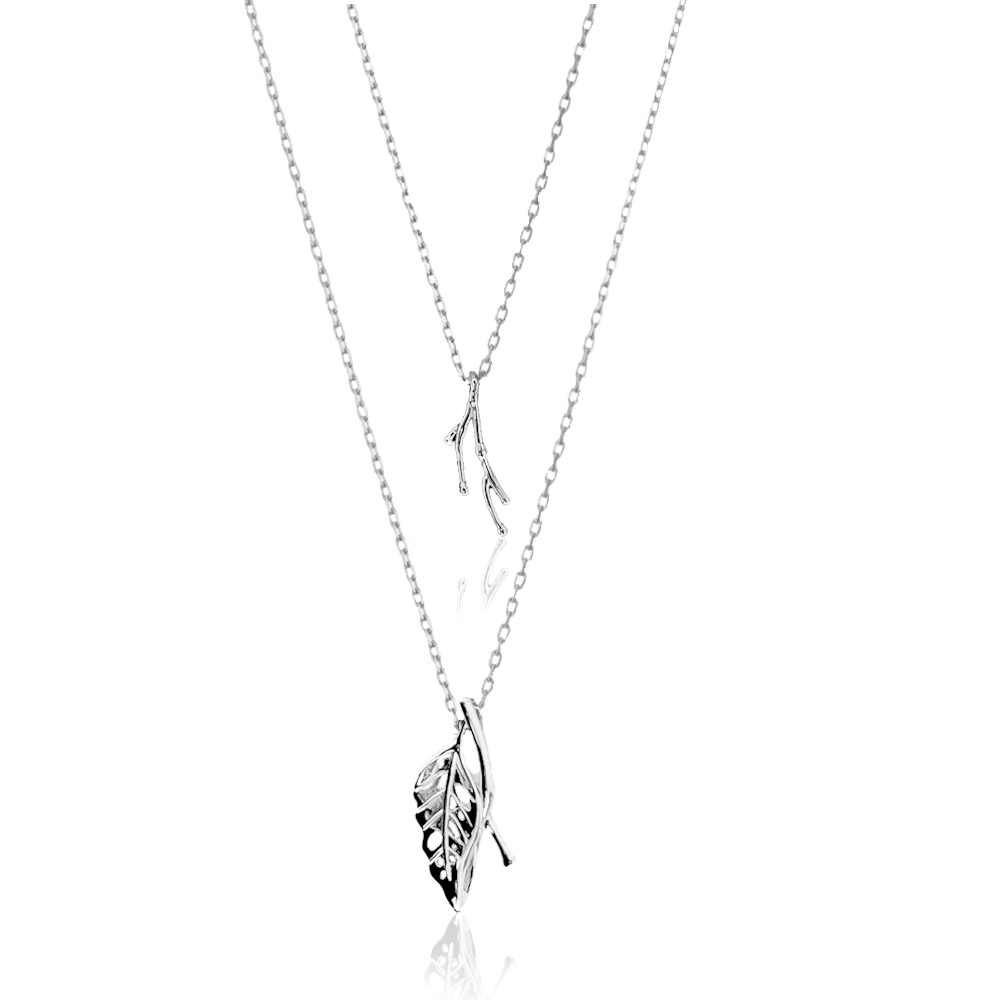 LEAF BRANCH NECKLACE