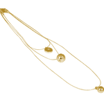IOAKU necklace globe multifunctional gold
