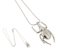 IOAKU Necklace Mini Beetle Silver