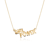 STATEMENT QUOTE MINI NECKLACE - GIRL POWER