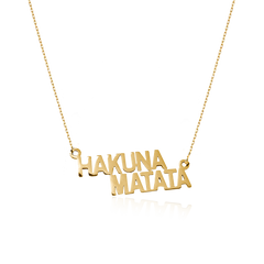 STATEMENT QUOTE MINI HALSBAND  - HAKUNA MATATA