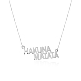 STATEMENT QUOTE MINI NECKLACE - HAKUNA MATATA