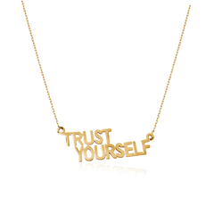 STATEMENT QUOTE MINI HALSBAND - TRUST YOURSELF