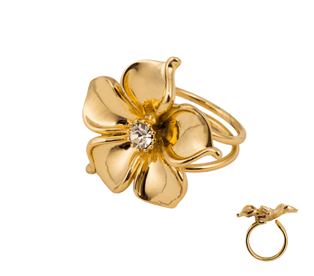 IOAKU Ring La Fleur Gold