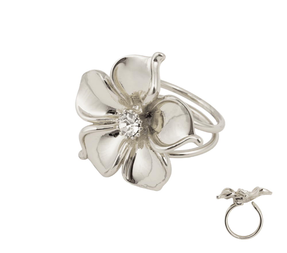 IOAKU Ring La Fleur Silver