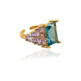 ROYAL DOMINO RING Blue Mix