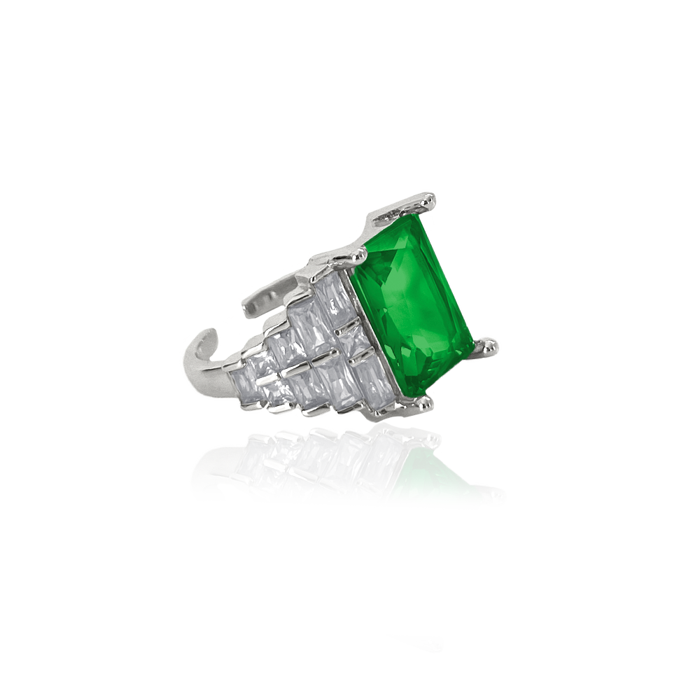 ROYAL DOMINO RING Green Mix