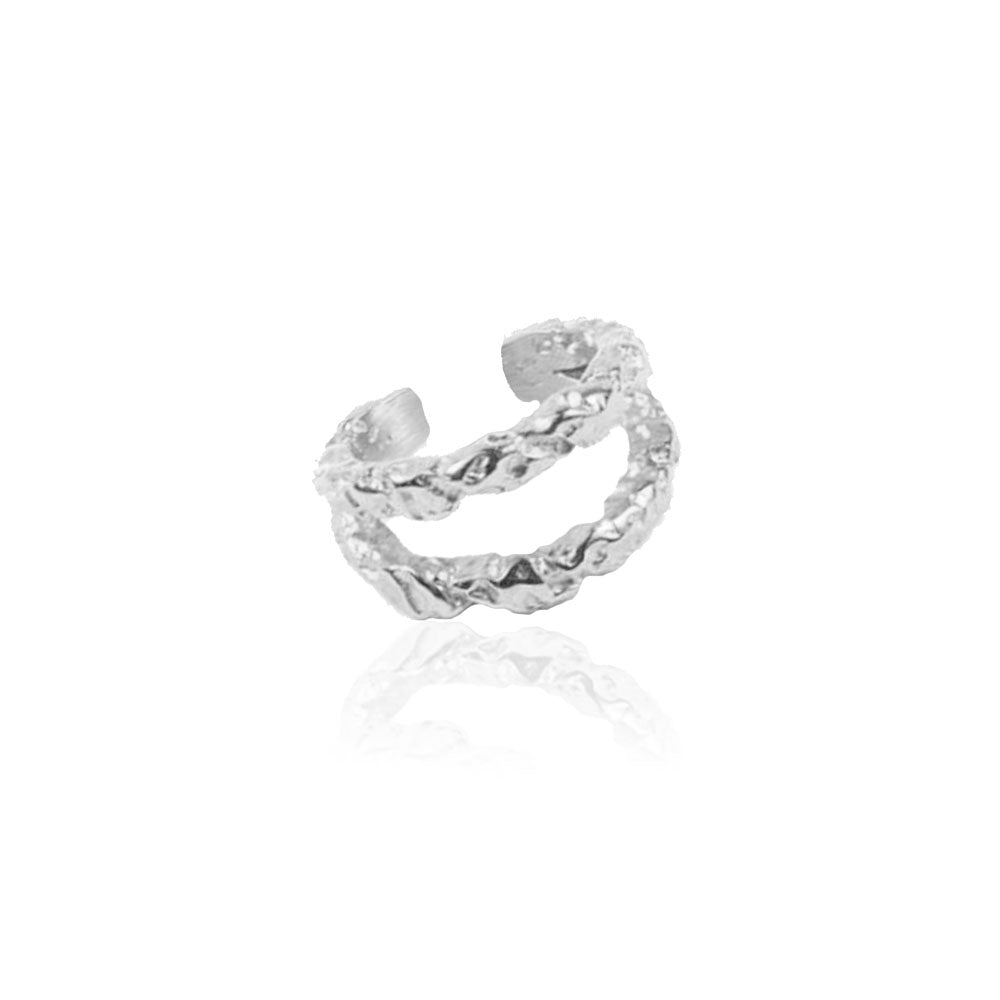 DOUBLE HAMMERED RING