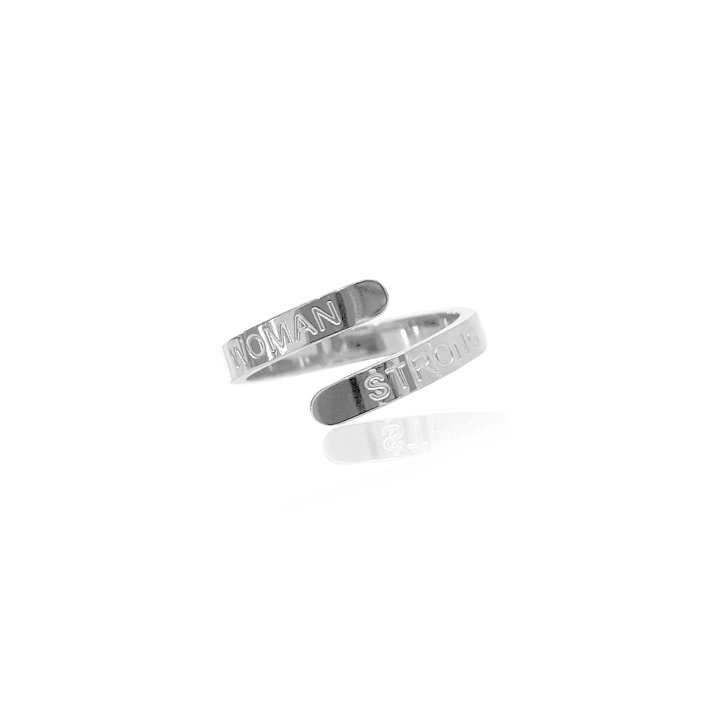 STATEMENT QUOTE RING - STRONG WOMAN