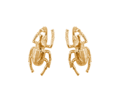IOAKU Studs Earrings Beetle Gold
