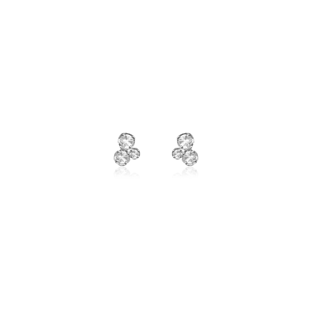 CRYSTAL TRIPLET STUDS